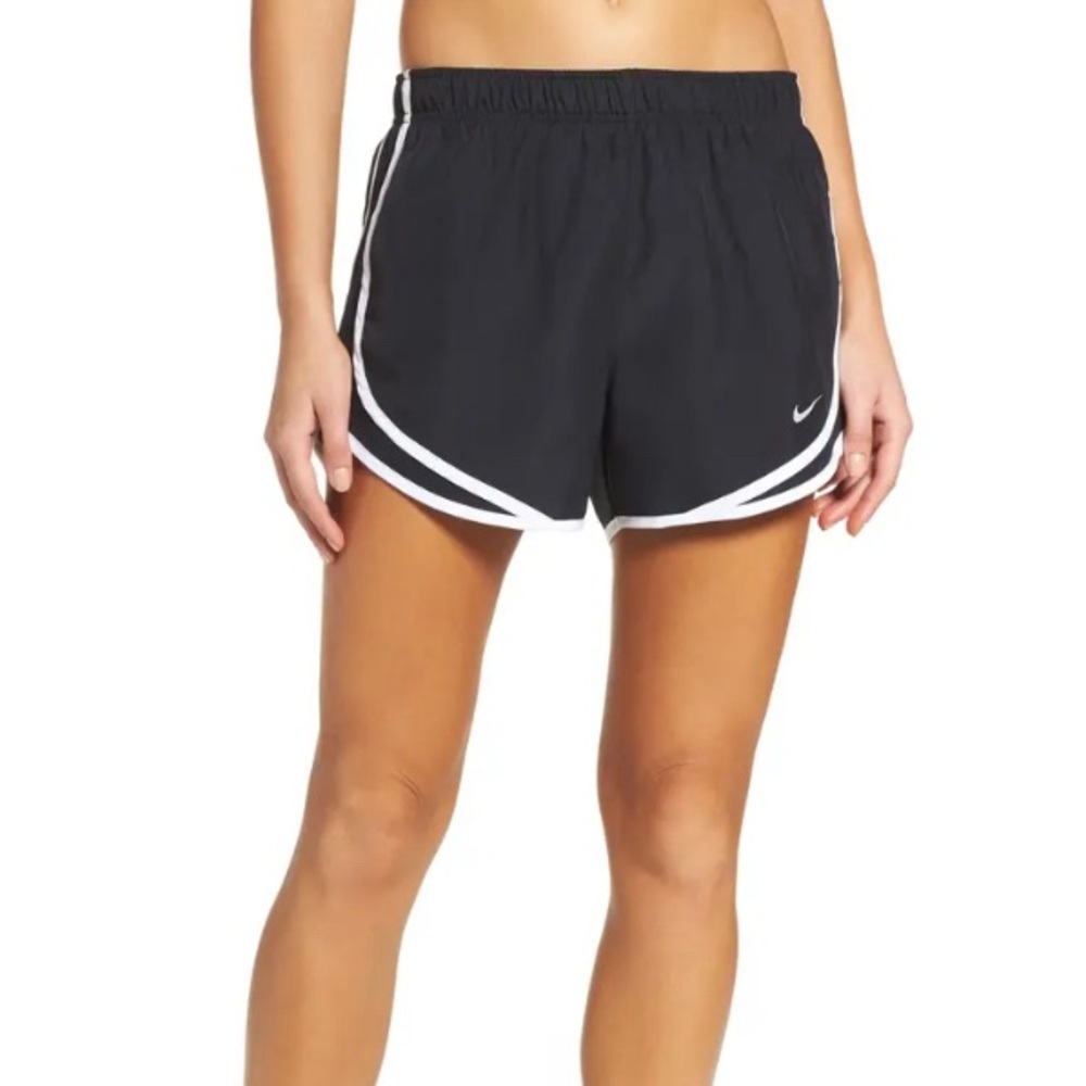 Nike Dry fit shorts black and white womens medium